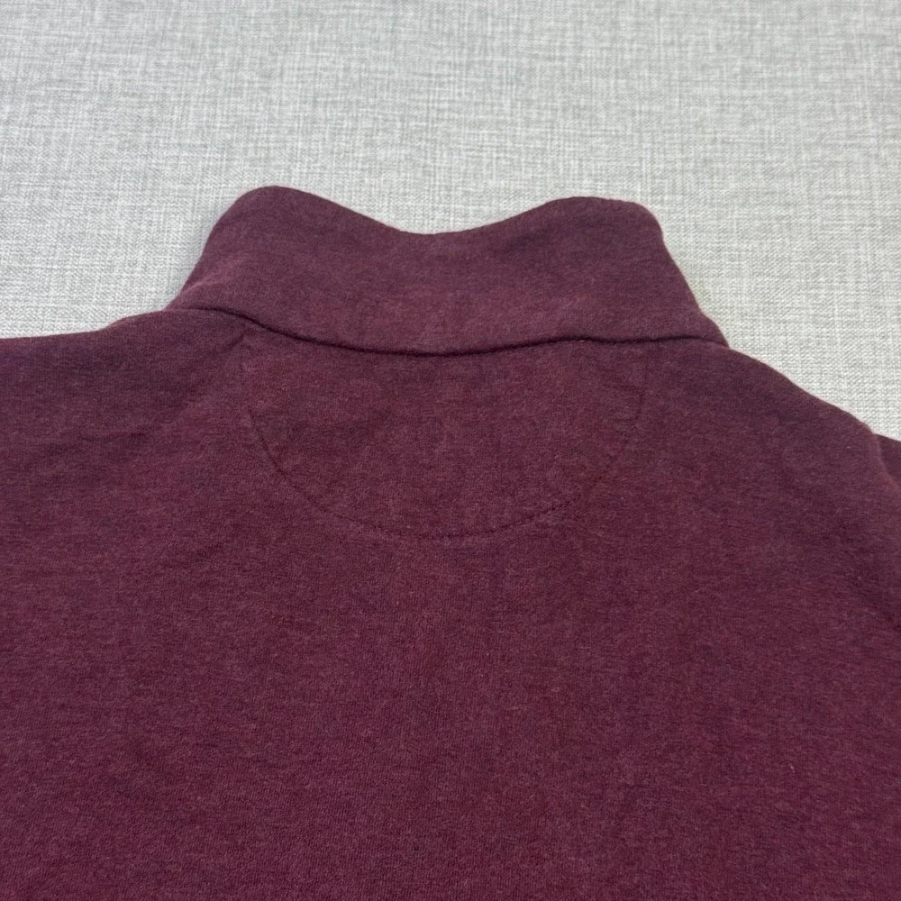 Polo Ralph Lauren 1/4 Zip Sweatshirt Mens 2XL Red Mock Neck Pockets Tagless